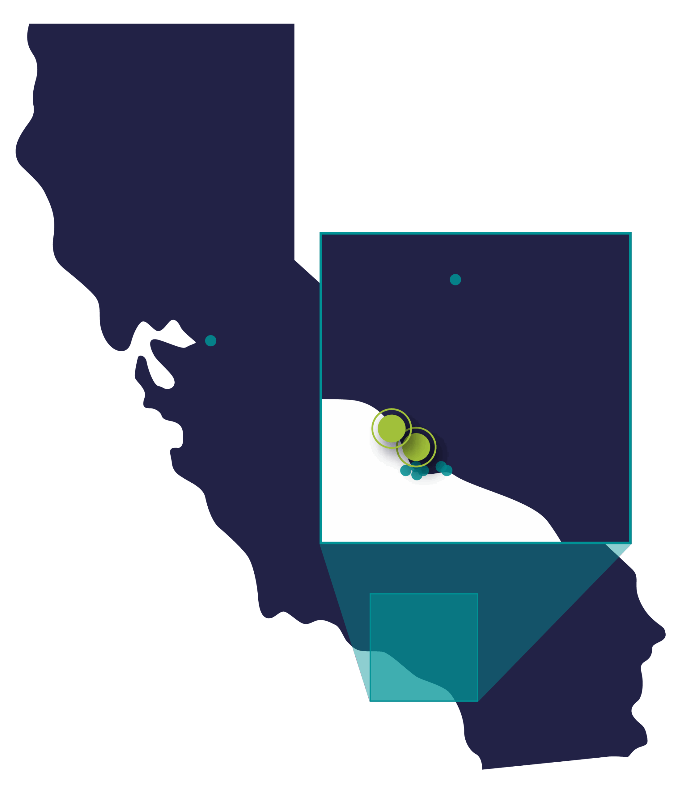 Monument right-of-way terminals Infrastructure projects in California